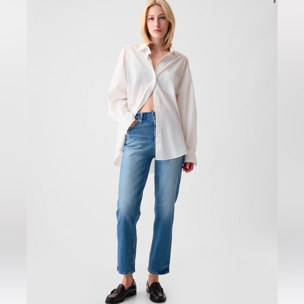 Gap High Rise Cheeky Straight-Sz 29